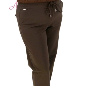 Mi Piace Broek bonded travel Espresso